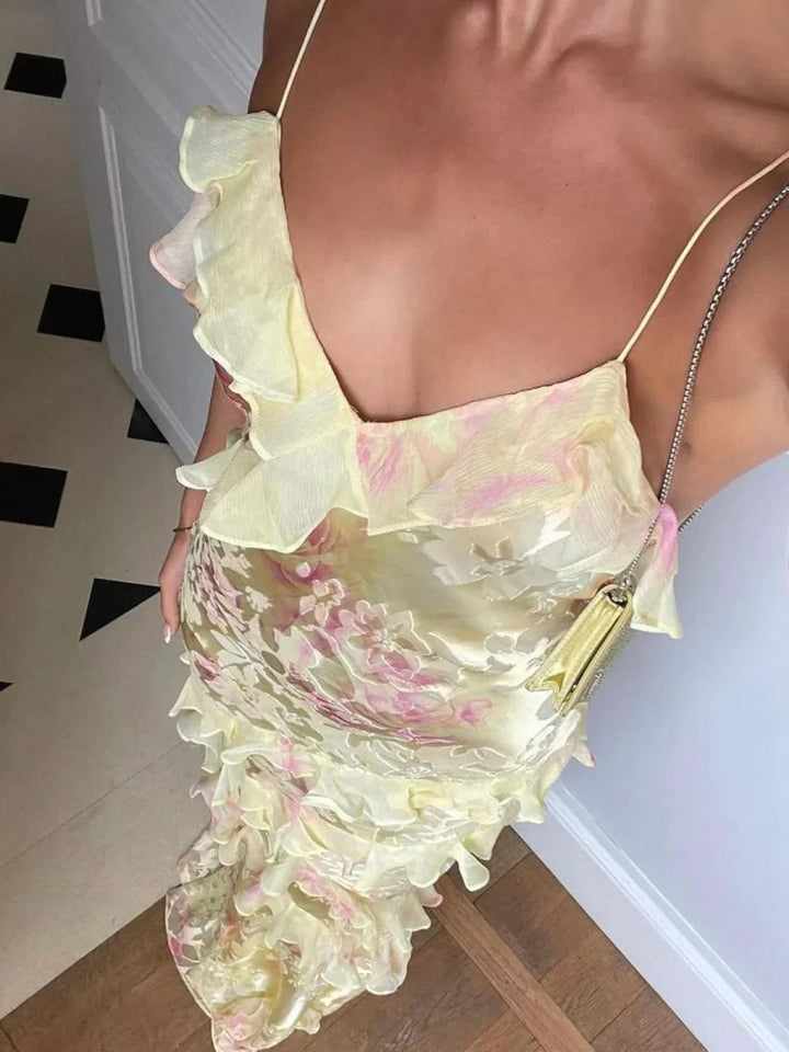 Latonya - Light Dress With Ruffles